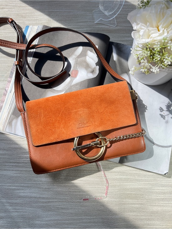Chloe Handbags - Chloe Leather Faye Brown